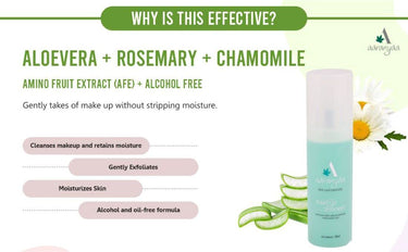 Aranyaa Makeup Remover (100 ml) | Remove Makeup Spray Cleansing Water | Get Hydrating & Soothing Skin -Alcohol Free